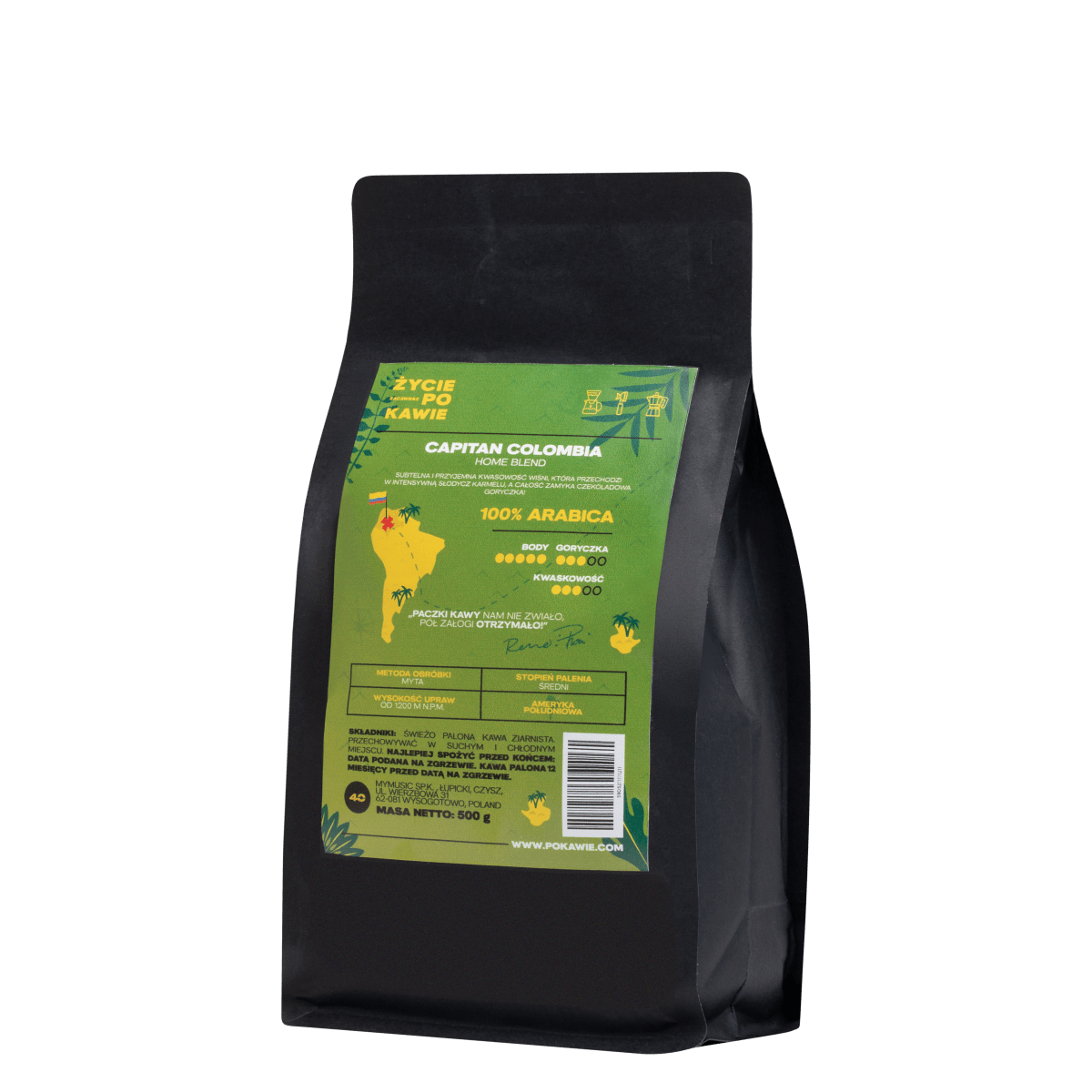 Pokawie.comCaptain Colombia 500g (Home blend)KAWAMERCHIT.PL - Music & More!