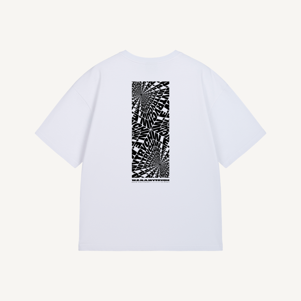 Wytrych white on black tees