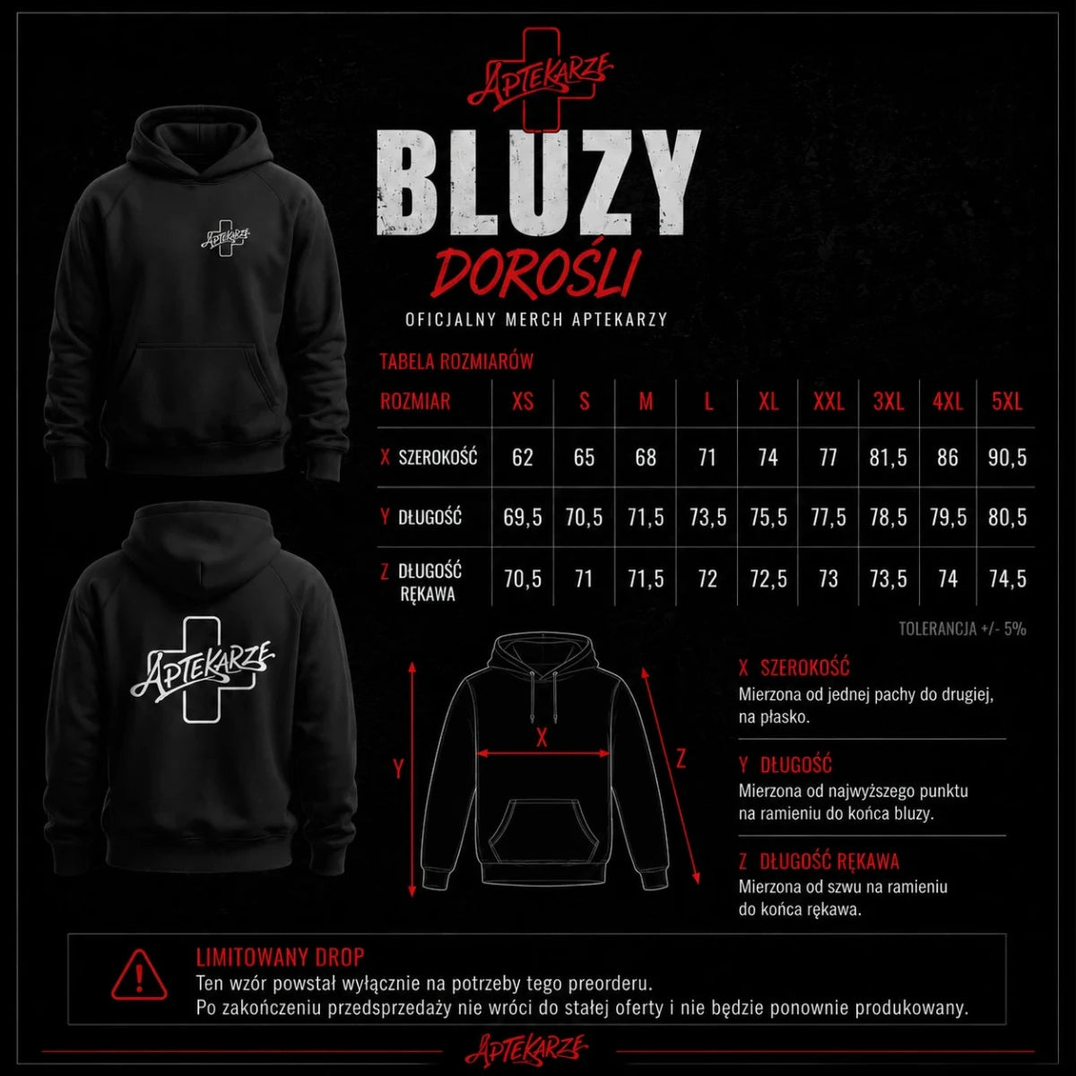 APTEKARZEAPTEKARZE (bluza biała)Bluza z kapturemMERCHIT