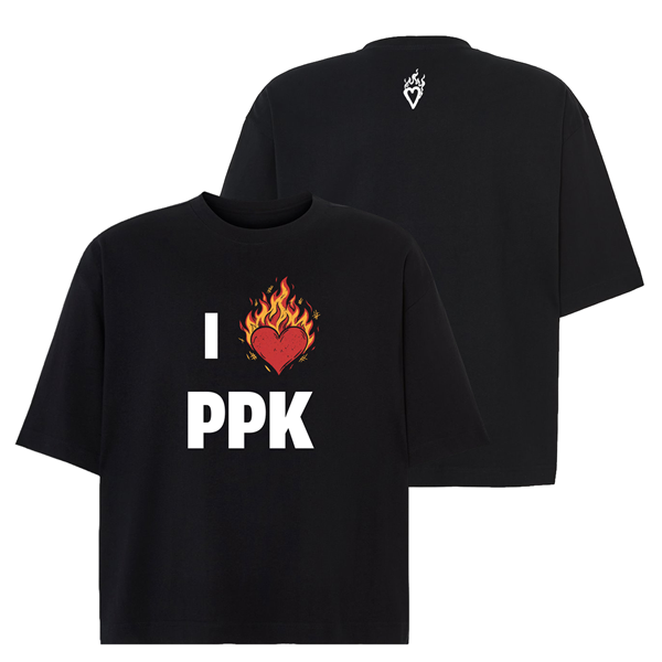 po prostu Kajtek I <3 PPK BLACK T-SHIRT [PACK]