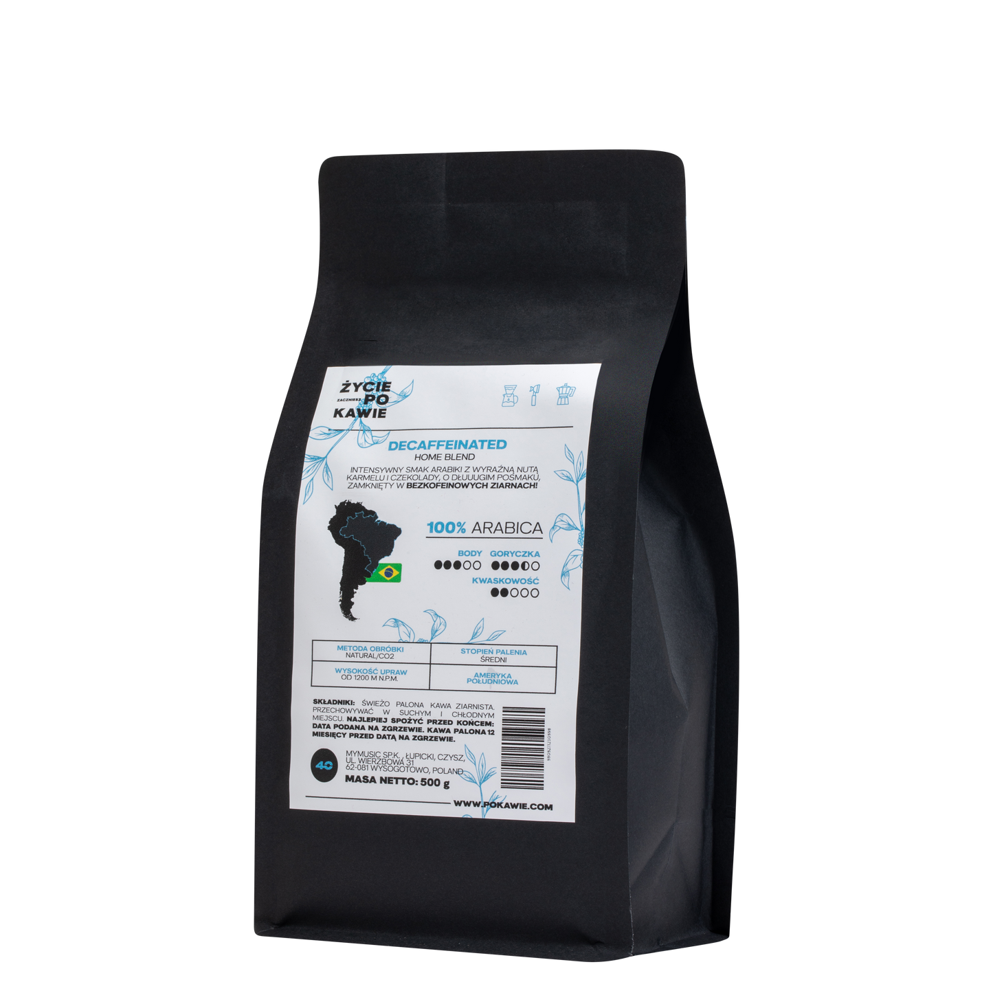 Decaffeinated 500g (Home Blend)