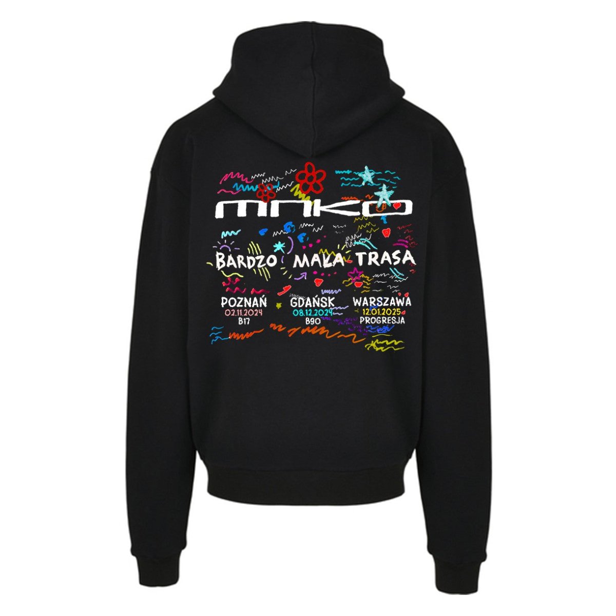 MakoBARDZO MAŁA TRASA (czarna bluza)Bluza z kapturemMERCHIT