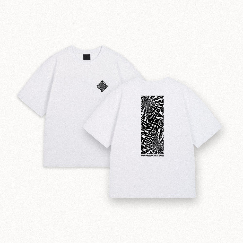 Wytrych white on black tees
