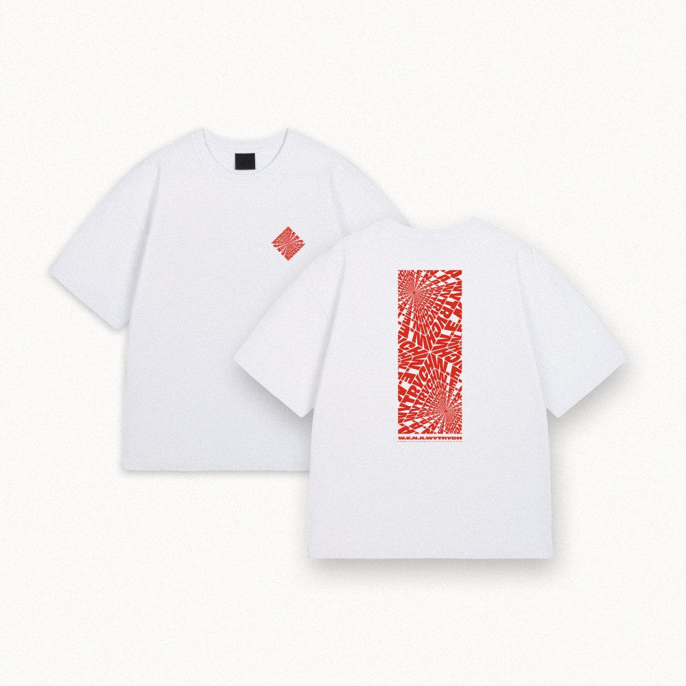 Wytrych white on red tees