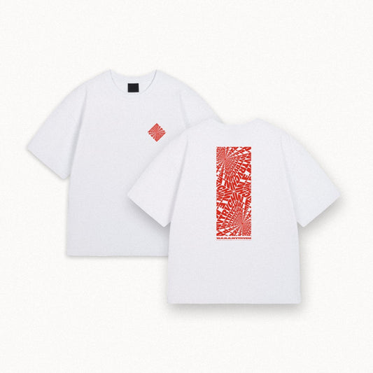 Wytrych white on red tees