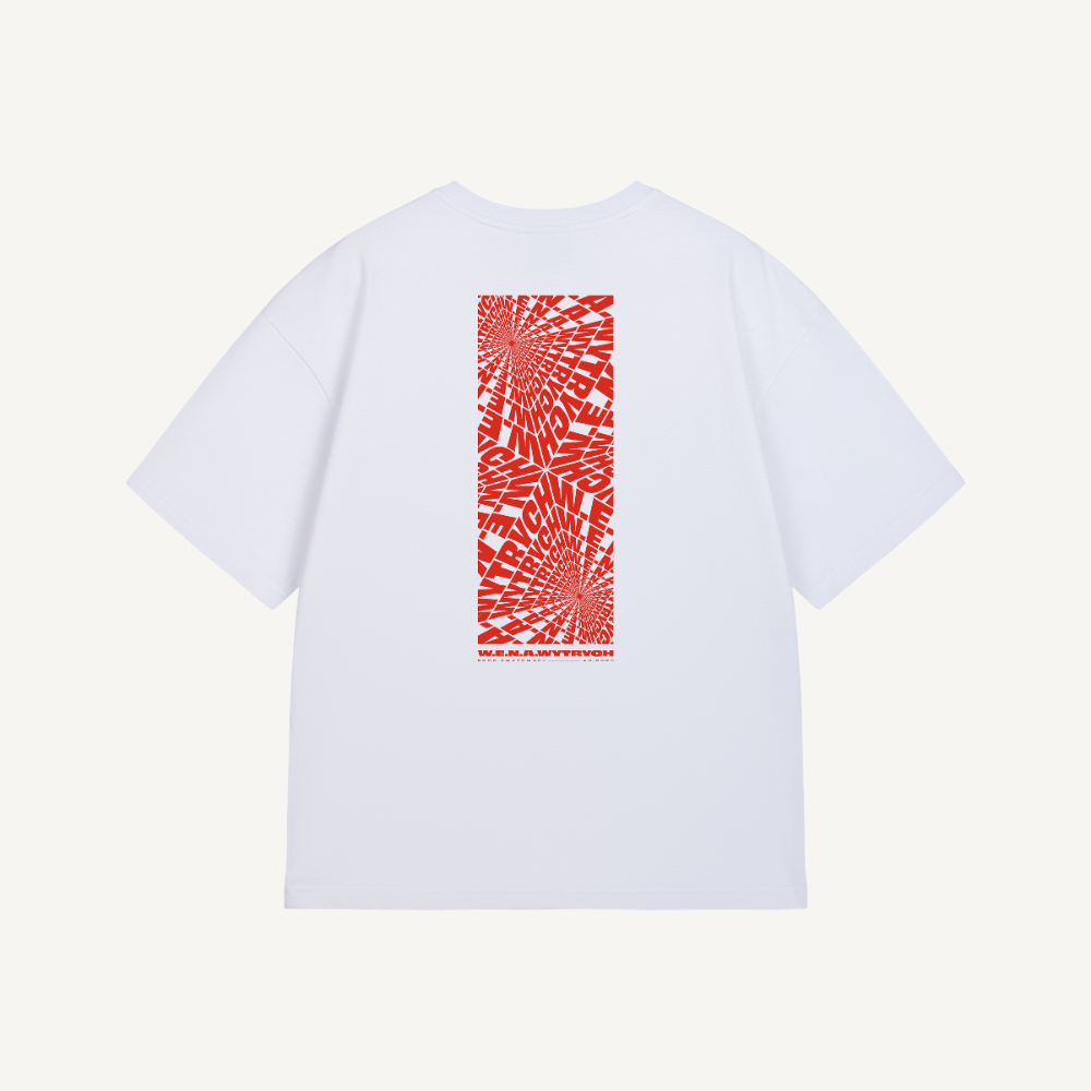 Wytrych white on red tees