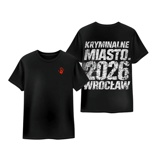 KRYMINALNE MIASTOKryminalne Miasto 2026 Wrocław (koszulka)T-ShirtyMERCHIT