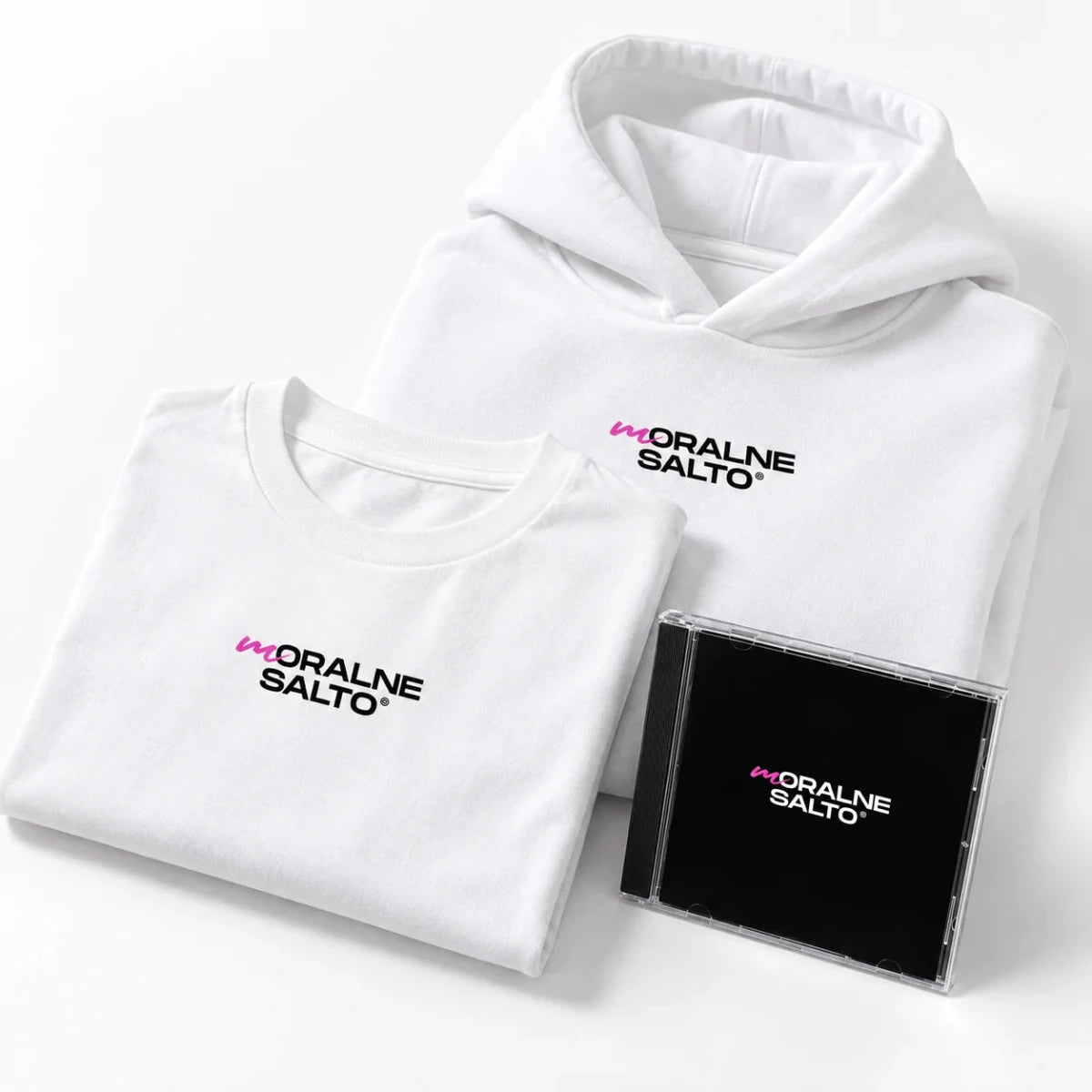 Cypis x Diho x MajkiCypis x Diho x Majki mOralne Salto [CD + WHITE TEE & HOODIE]PAKIETMERCHIT