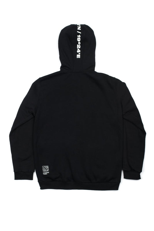 DeNekstBestDNB Romb Logo Hoodie [Czarna]Bluza z kapturemMERCHIT