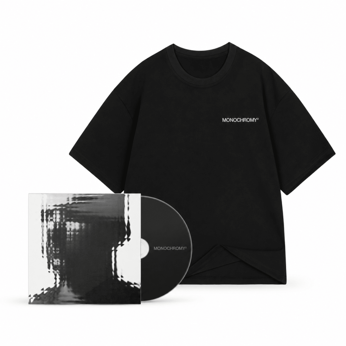W.E.N.A.W.E.N.A. MONOCHROMY 2 [PREORDER CD] T-SHIRT PACK BLACKPAKIETMERCHIT