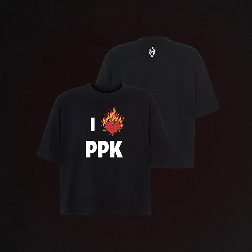 po prostu Kajtek I <3 PPK BLACK T-SHIRT