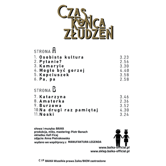 BAiKACzas końca złudzeń (kaseta)KASETAMERCHIT