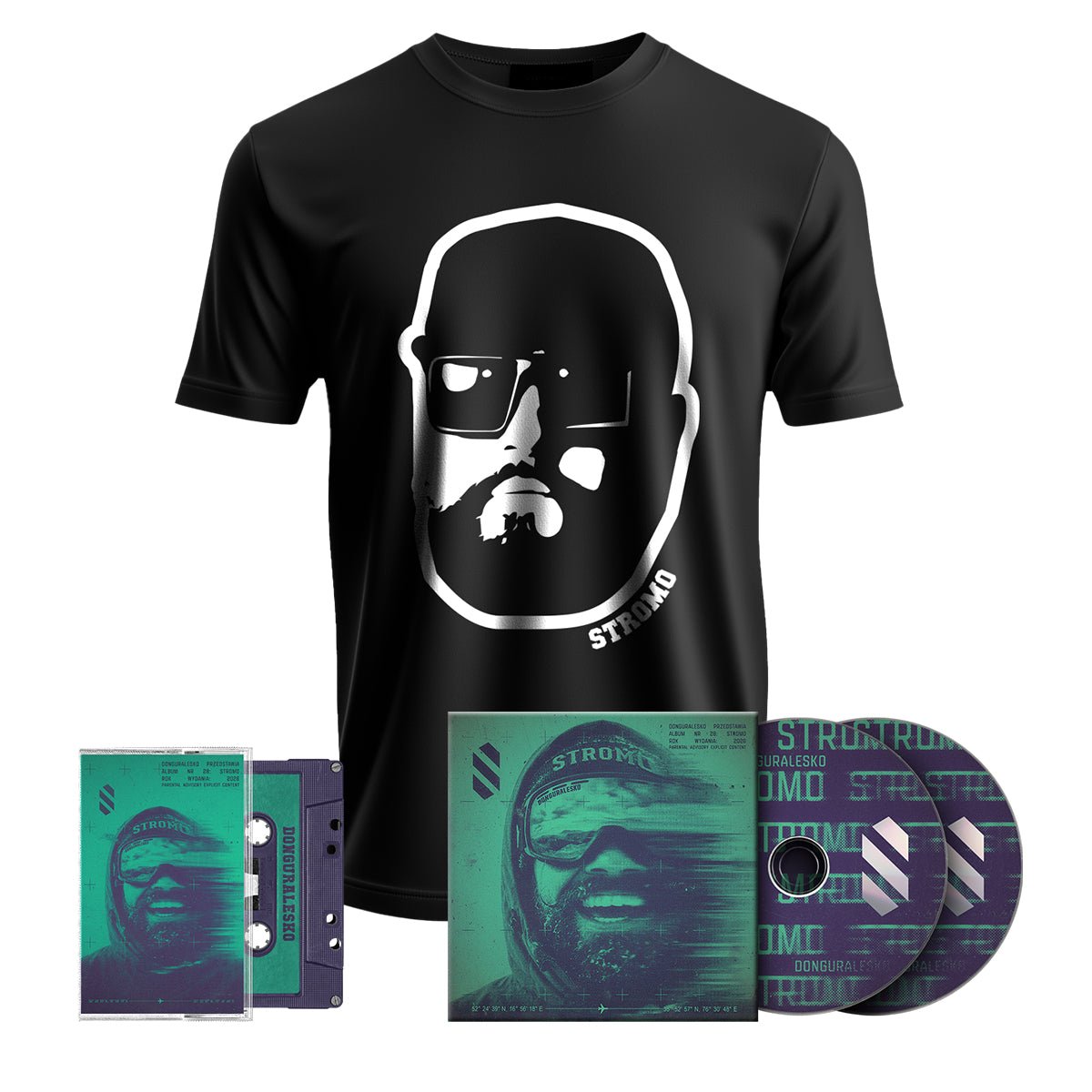 DonguraleskoSTROMO PAK (CD PREORDER + KASETA + KOSZULKA)PAKIETMERCHIT