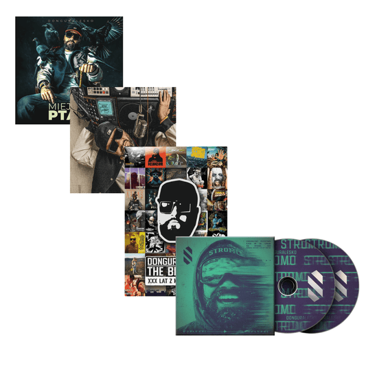 DonguraleskoSTROMO 4PAK (THE BEST OFF XXX LECIE Z MIKROFONEM + ATLAS + MIEJSKIE PTAKI)PAKIETMERCHIT