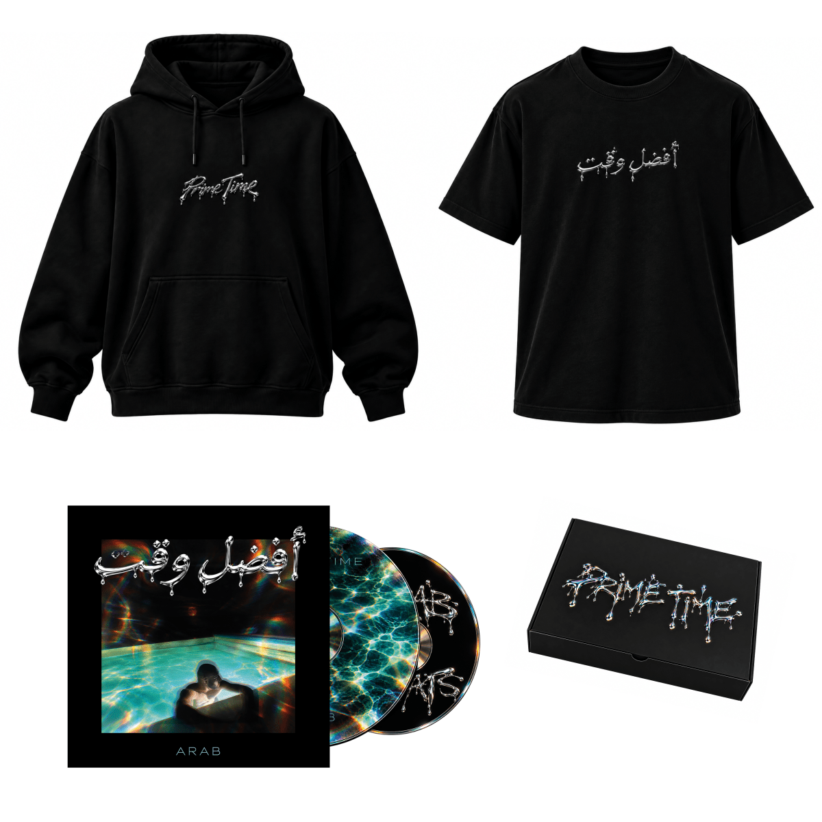 ArabArab PRIME TIME [PREORDER 2CD + ARABIC TEE + ENGLISH HOODIE]PAKIETMERCHIT