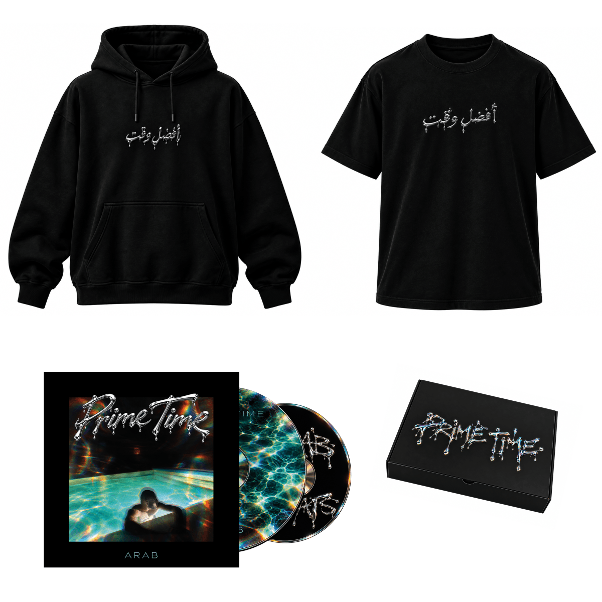 ArabArab PRIME TIME [PREORDER 2CD + ARABIC TEE + ARABIC HOODIE]PAKIETMERCHIT