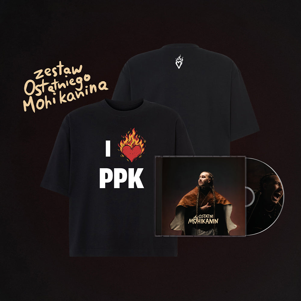 po prostu Kajtek I <3 PPK BLACK T-SHIRT [PACK]