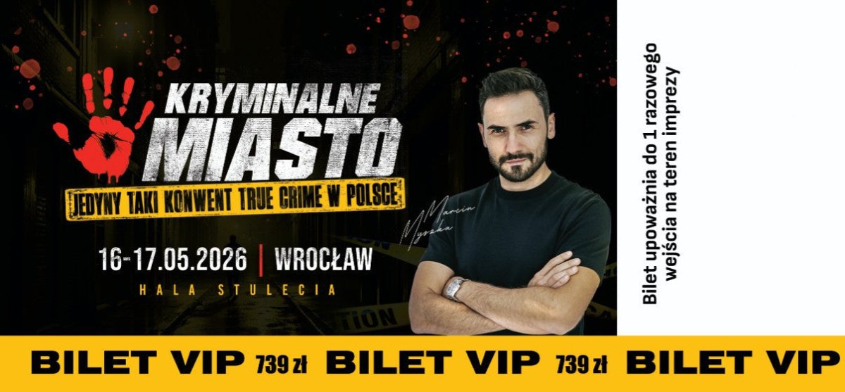 KRYMINALNE MIASTOBilet VIP Kryminalne MiastoBilet na eventMERCHIT.PL - Music & More!