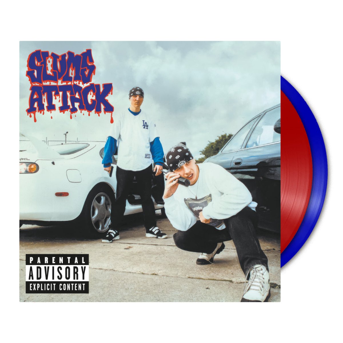 Slums AttackSlums Attack Slums Attack [2026 Remastered] 2LP GATEFOLD RED & BLUECDMERCHIT